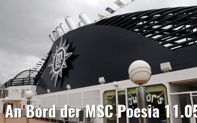 An Bord der MSC Poesia 11.05.2014 Warnemuende