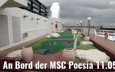 An Bord der MSC Poesia 11.05.2014 Warnemuende