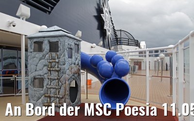An Bord der MSC Poesia 11.05.2014 Warnemuende
