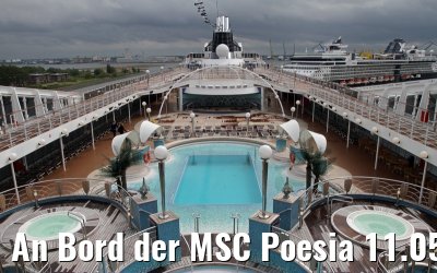An Bord der MSC Poesia 11.05.2014 Warnemuende