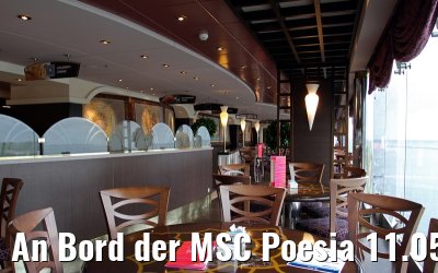 An Bord der MSC Poesia 11.05.2014 Warnemuende