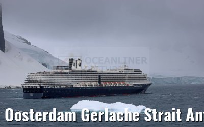 Oosterdam Gerlache Strait Antarctica 22.01.2023