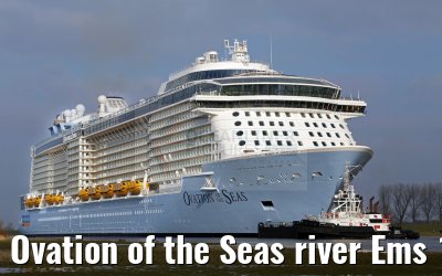 Ovation of the Seas river Ems 11.03.2016