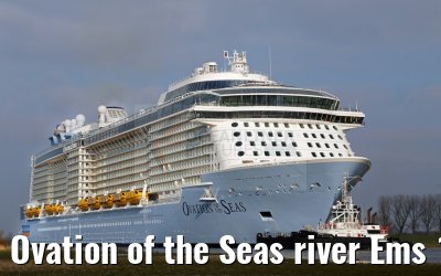 Ovation of the Seas river Ems 11.03.2016