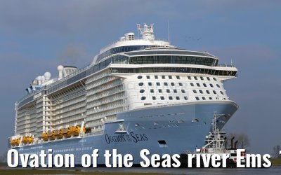 Ovation of the Seas river Ems 11.03.2016
