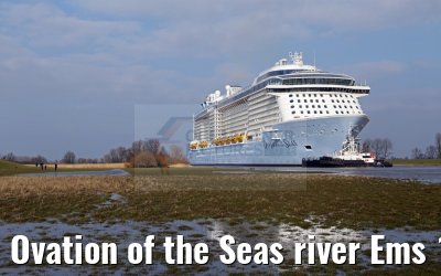 Ovation of the Seas river Ems 11.03.2016