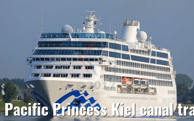 Pacific Princess Kiel canal transit 23.09.2017