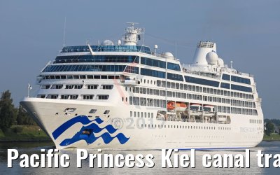 Pacific Princess Kiel canal transit 23.09.2017
