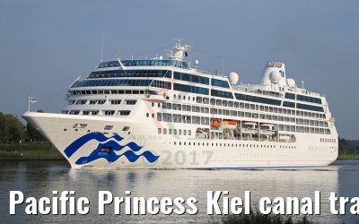 Pacific Princess Kiel canal transit 23.09.2017