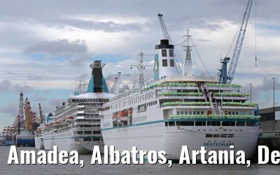 Amadea, Albatros, Artania, Deutschland CCCB 31.07.2016