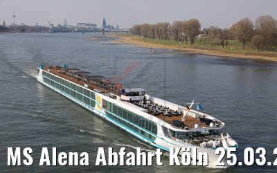 MS Alena Abfahrt Köln 25.03.2018