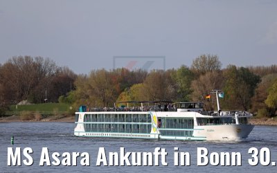 MS Asara Ankunft in Bonn 30.03.2017