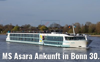 MS Asara Ankunft in Bonn 30.03.2017