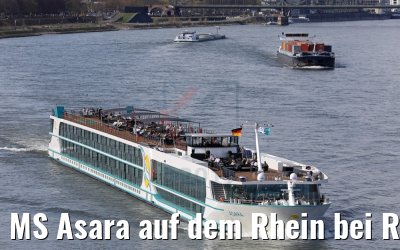 MS Asara auf dem Rhein bei Rodenkirchen 30.03.2017