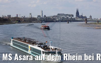 MS Asara auf dem Rhein bei Rodenkirchen 30.03.2017