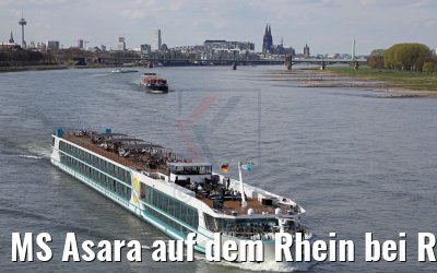 MS Asara auf dem Rhein bei Rodenkirchen 30.03.2017