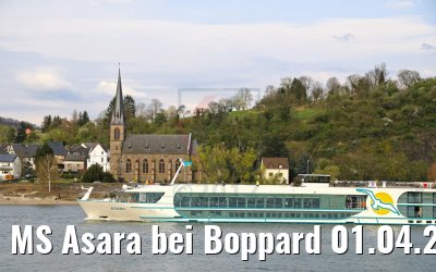 MS Asara bei Boppard 01.04.2017