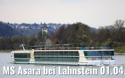 MS Asara bei Lahnstein 01.04.2017