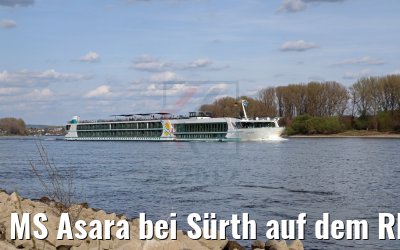 MS Asara bei Sürth auf dem Rhein 30.03.2017