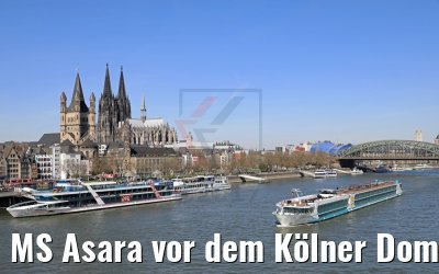 MS Asara vor dem Kölner Dom 27.03.2017