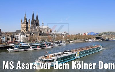 MS Asara vor dem Kölner Dom 27.03.2017