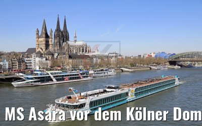 MS Asara vor dem Kölner Dom 27.03.2017