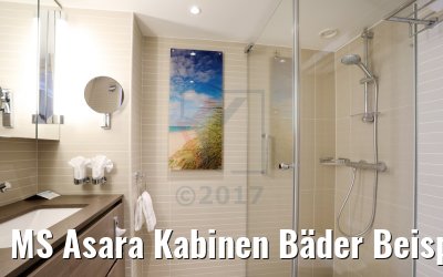 MS Asara Kabinen Bäder Beispiel