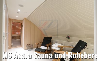 MS Asara Sauna und Ruhebereich