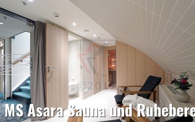 MS Asara Sauna und Ruhebereich