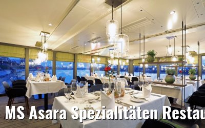 MS Asara Spezialitäten Restaurant abends 29.03.2017
