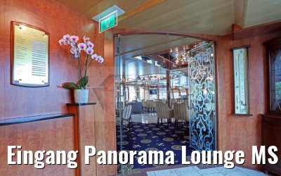 Eingang Panorama Lounge MS Saxonia