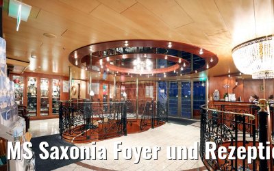 MS Saxonia Foyer und Rezeption 