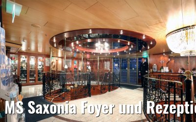 MS Saxonia Foyer und Rezeption 