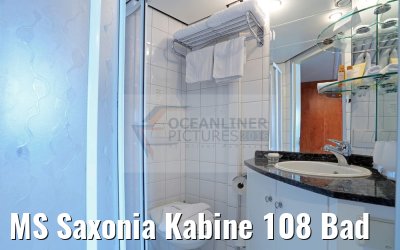 MS Saxonia Kabine 108 Bad