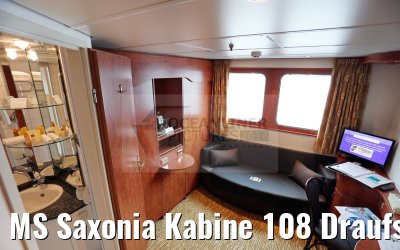MS Saxonia Kabine 108 Draufsicht