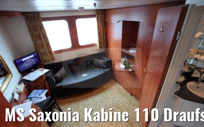 MS Saxonia Kabine 110 Draufsicht