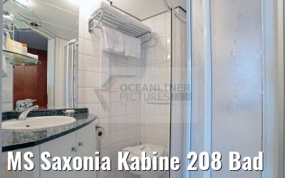 MS Saxonia Kabine 208 Bad
