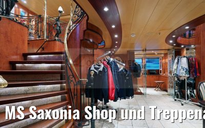 MS Saxonia Shop und Treppenaufgang
