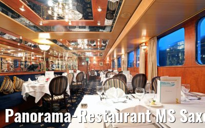 Panorama-Restaurant MS Saxonia abends
