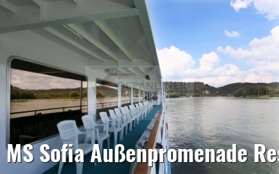 MS Sofia Außenpromenade Restaurantdeck