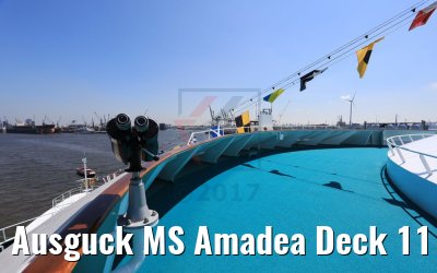 Ausguck MS Amadea Deck 11 26.05.2017