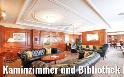 Kaminzimmer und Bibliothek MS Amadea 26.05.2017