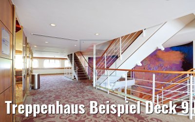 Treppenhaus Beispiel Deck 9 MS Amadea 26.05.2017