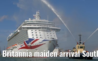 Britannia maiden arrival Southampton 06.03.2015