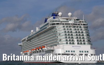 Britannia maiden arrival Southampton 06.03.2015