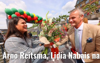 Arno Reitsma, Lidia Nabais naming ceremony Porto Mirante