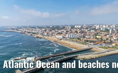 Atlantic Ocean and beaches near porto