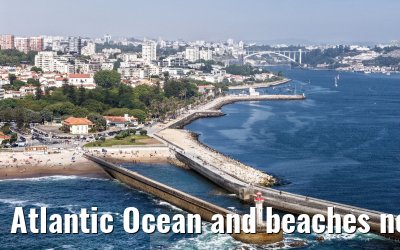 Atlantic Ocean and beaches near porto
