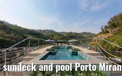 sundeck and pool Porto Mirante, Douro river 06.08.2025