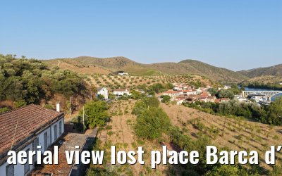 aerial view lost place Barca d´Alva train station 03.08.2025